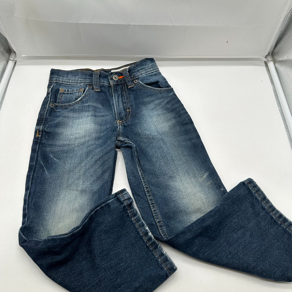 Euc Lee Dungarees Relaxed Fit Bootcut Boys Denim Jeans 5 Slim Dark Blue